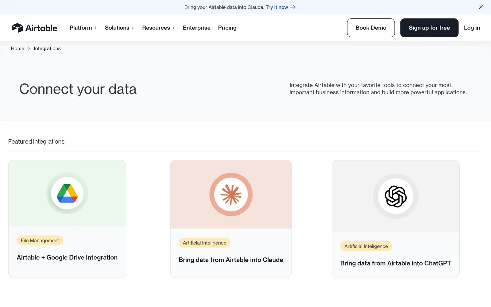 Airtable Integrations screenshot