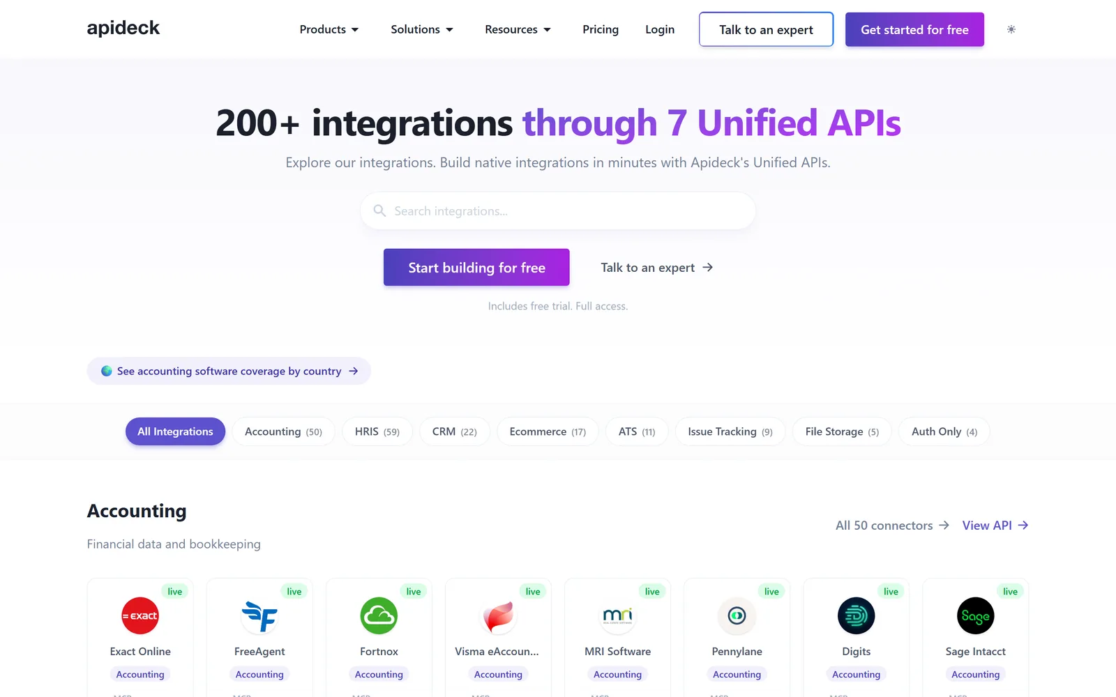 Apideck Integrations screenshot