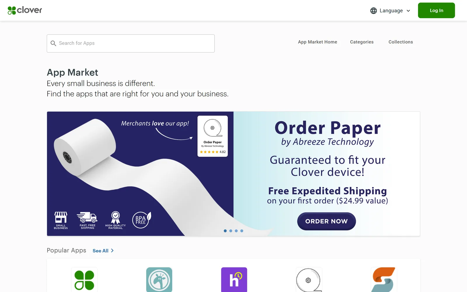 Clover App Market screenshot