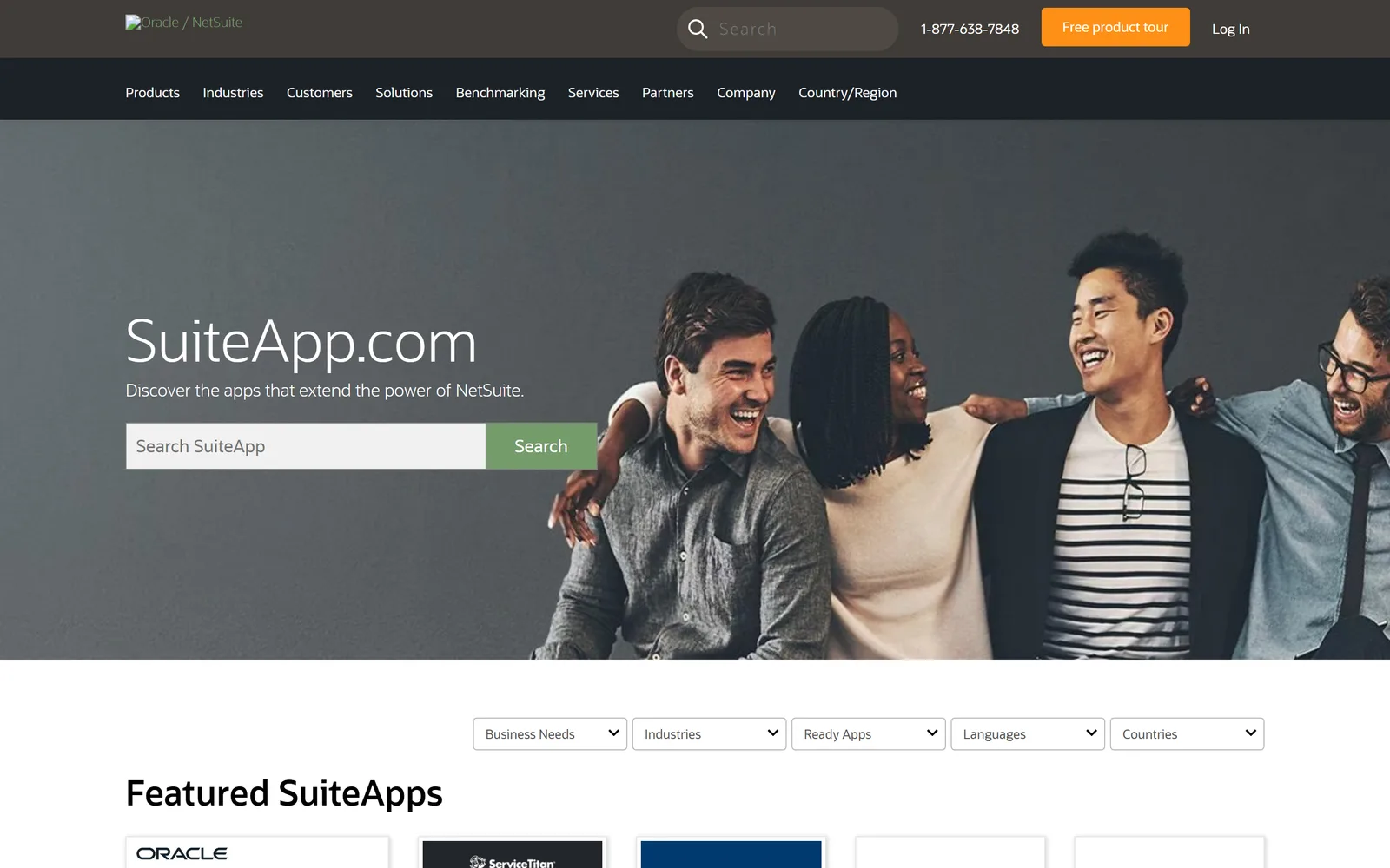NetSuite SuiteApp.com Marketplace screenshot
