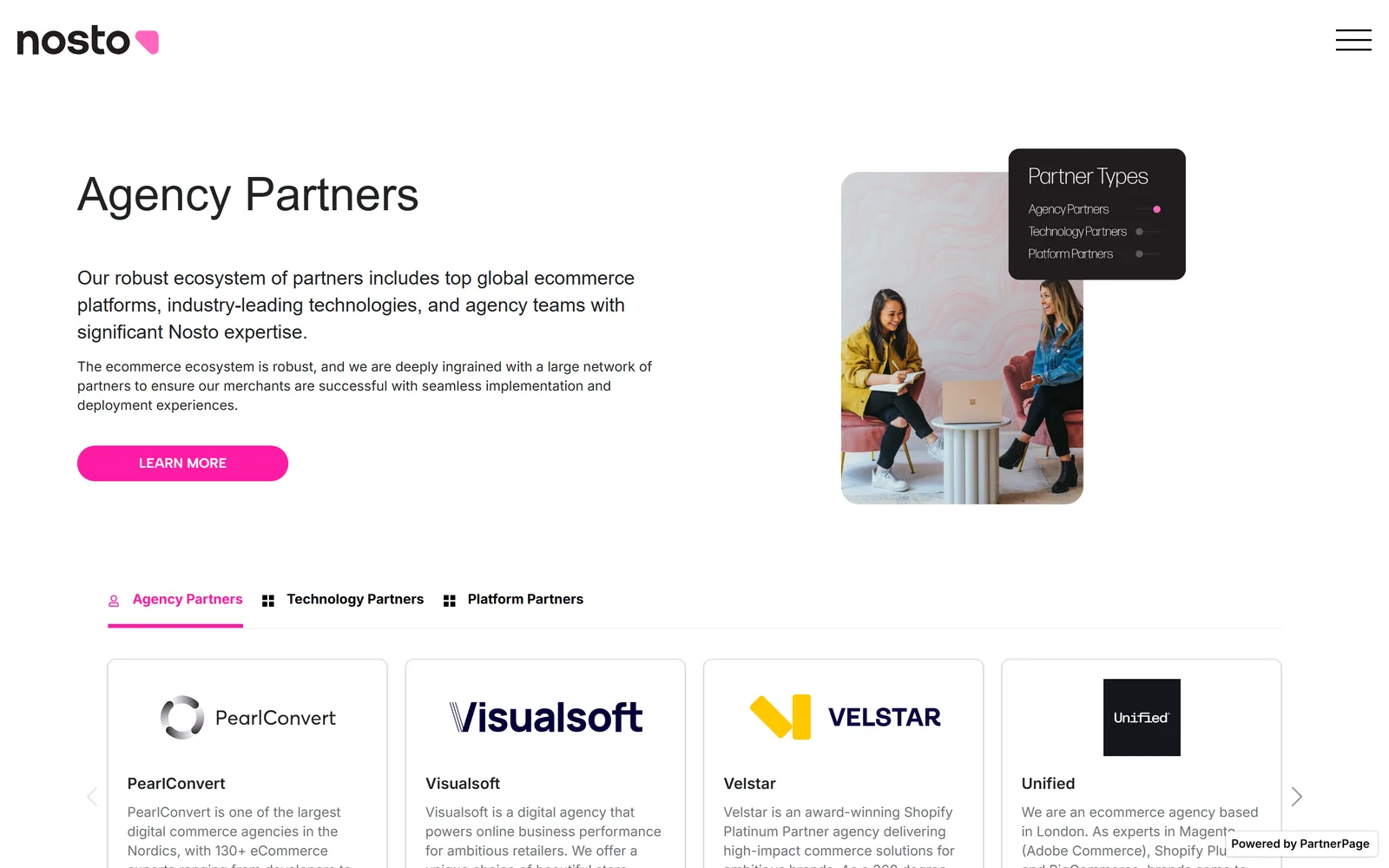 Nosto Partner Directory screenshot